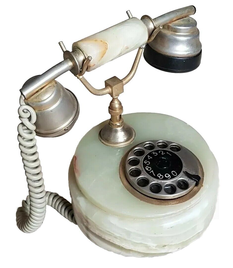 Vnt Marble Rotary Dial shops House Telephone Old Schoool