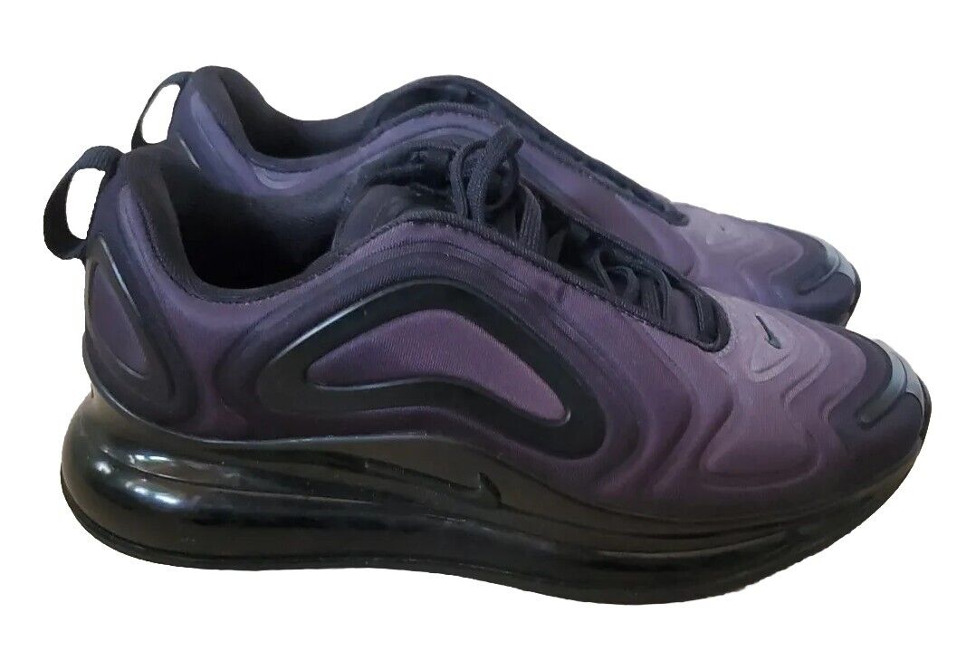 NIKE Air Max 720 GS Trainers Sneakers Womens UK 4.5 EU 37.5 All Black Save The Robot