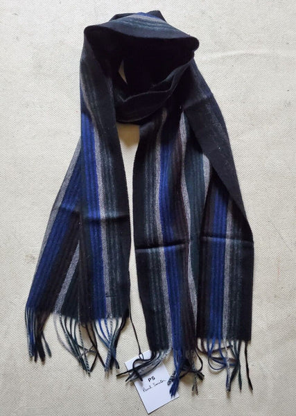 For Centralgirl Only!! PAUL SMITH SCARF Mens Signature Stripes Lambswool