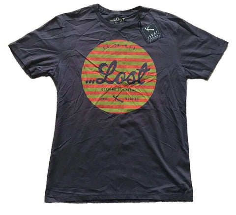 LOST T Shirt Tshirt Mens S Regular Fit Dark Grey Cotton Keeping It Unreal