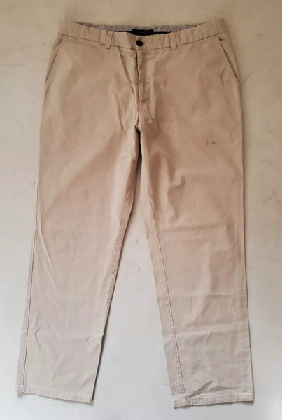 Tommy Hilfiger Chinos Brooklyn Trousers Mens W 38 L 32 Stone Cotton Regular Fit