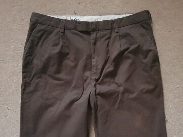 BODEN Chinos Mens W 38 L30 Reg Fit Brown - Read Description