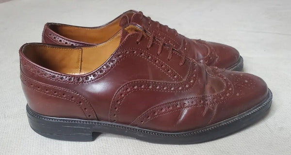 Vintage ST MICHAEL BROGUES SHOES Mens UK 8 EU 42 Marks Spencer Brown Leather UK