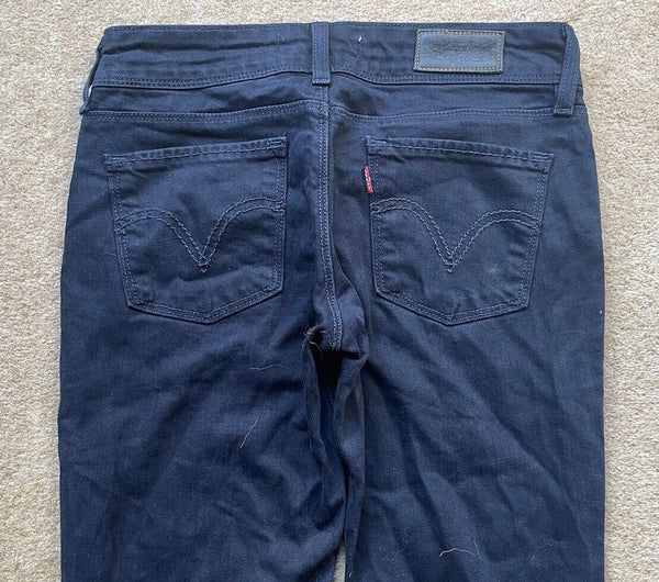 Womens Levis Jeans 571 Slim Fit W 28 L 32 Blue Denim Red Tab C10