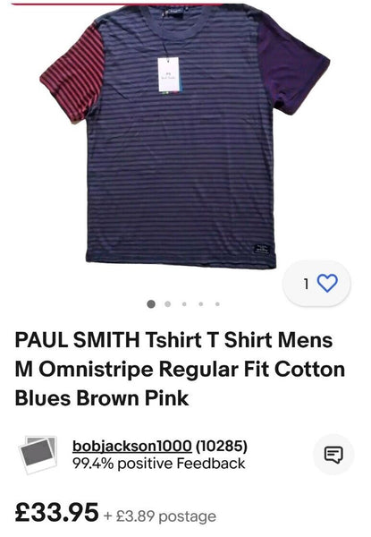 For Layua Only!! PAUL SMITH Tshirt X 3 Mens M...see Pics