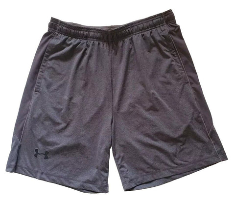 UNDER ARMOUR Shorts Mens L Loose Fit Charcoal Grey Stretch