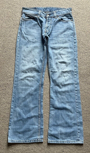 LEVIS 508 JEANS Mens W 33 L 32 vintage blue denim red tab regular fit A101