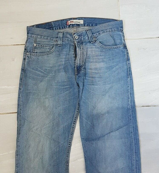 LEVIS 506 Jeans Mens W 33 L 30 Standard Fit Blue Denim Reb Tab (967)