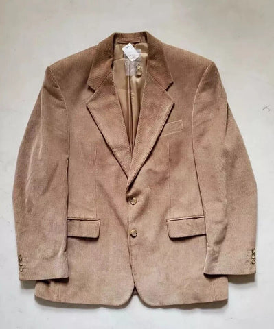 Gurteen Corduroy Jacket Blazer Coat Mens 42 S Camel Cotton