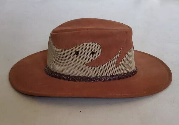 JACARU Hat Cowboy Western Blaze Mens M To L Tan Suede Australia