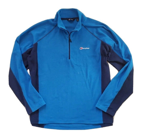 BERGHAUS Fleece Mens S Quarter Zip Blue