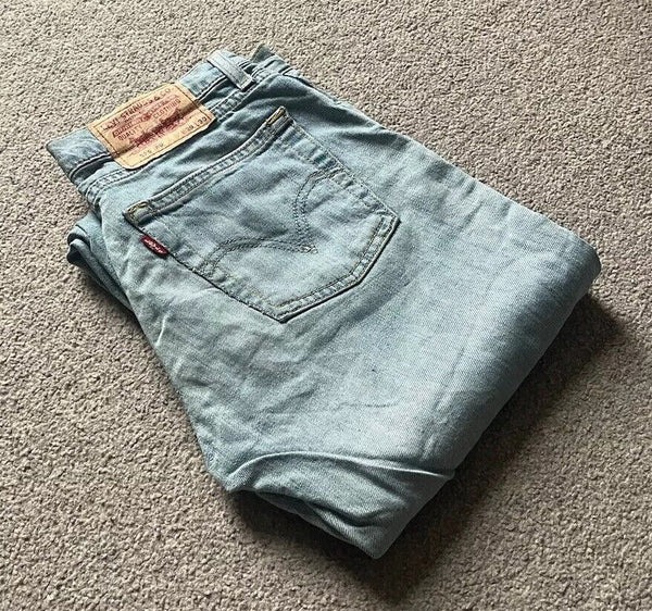 LEVIS 529 JEANS Mens W 29 L 30 vintage blue denim red tab regular fit A91