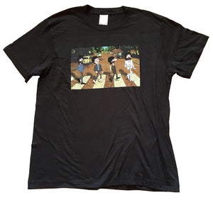 BEATLES Abbey Road T Shirt Tshirt Mens S Classic Fit Steadman Black Cotton