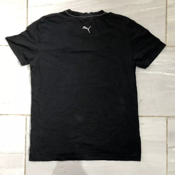 PUMA T Shirt Tshirt Mens S Black Printed Logo