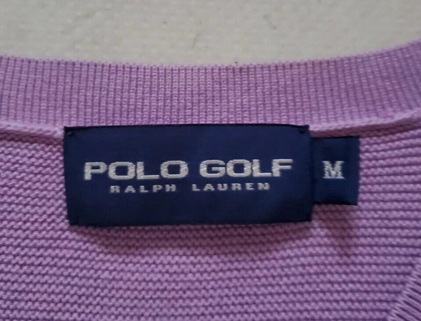 RALPH LAUREN Golf Jumper Vest Tank Top Mens M Lilac Purple Cotton