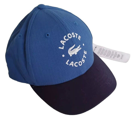 LACOSTE Baseball Cap Hat Unisex Kids Boys Girls Ages 6 To 9 Blue Rrp £35