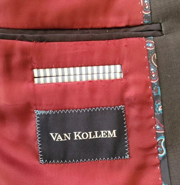 Van Kollem Suit Mens New Hampshire Jkt 42R Trs W 36 L 32 Slate Grey Worn Once