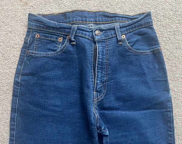 LEVIS 584 Jeans Mens W 30 L 30 vintage blue denim red tab regular fit A152