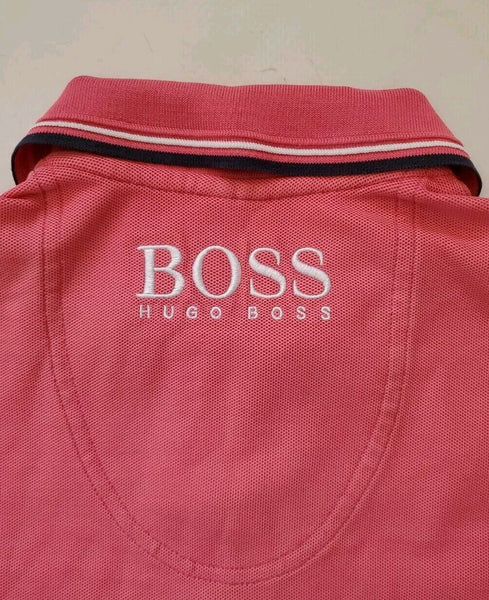 HUGO BOSS Golf Polo Shirt Mens S Moisture Manager Pink