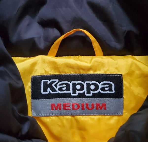 KAPPA Puffer Jacket Vintage Y2k Mens M Yellow Black