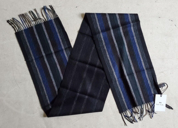 For Centralgirl Only!! PAUL SMITH SCARF Mens Signature Stripes Lambswool