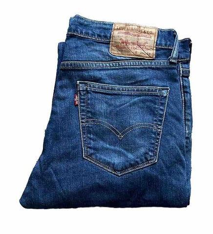 LEVIS 510 JEANS Mens W 34 L 32  vintage blue denim red tab regular fit A129