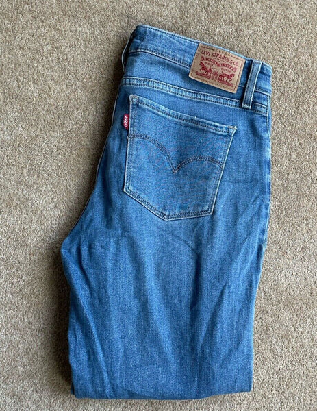 Womens Levis Jeans 712 Slim W 30 L 30 Blue Denim Red Tab C5