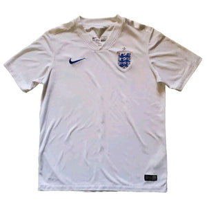 ENGLAND Football Shirt Youth XL Nike Home 2014 - 2016 White Dri Fit Authentic