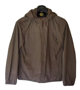 Pretty Green Jacket Coat Lightweight Parka Mens M Olive Removable Hood Lining