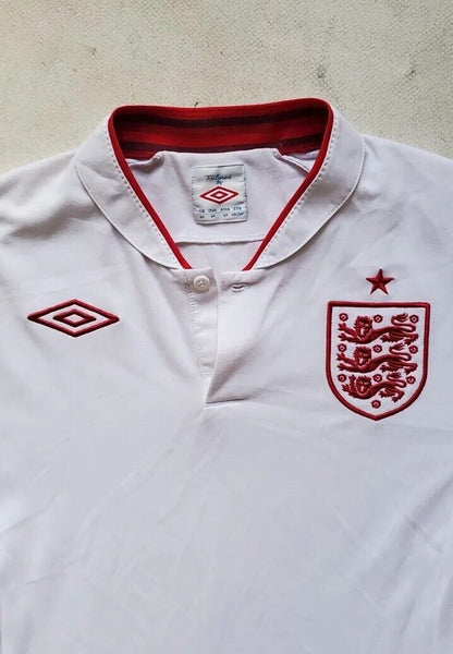 ENGLAND Football Shirt Jersey Mens M 40 Umbro Home 2012 - 2013 3 Lions White