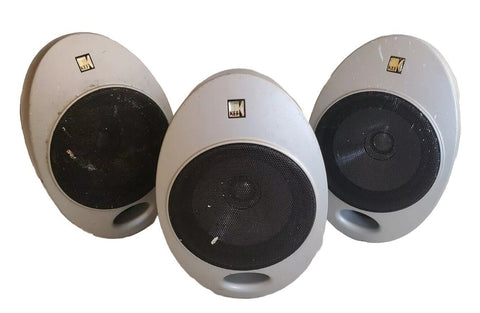 KEF EGG SPEAKERS X 3 Silver SP3375 - Tested Fully Working - Read Description