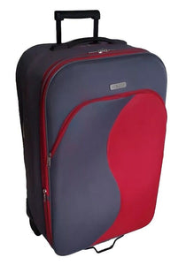 FIORE Suitcase Size L Hybrid 2 Wheels Lock Expandable Lightweight Red Grey