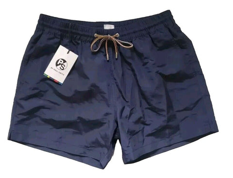 PAUL SMITH Swim Shorts Mens M Navy Blue Mesh Lining - New With Tags