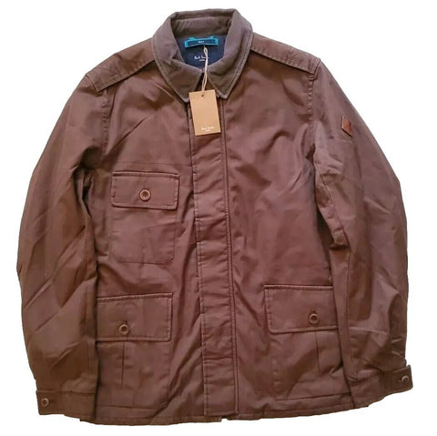 PAUL SMITH Jacket Field Coat Mens M Reg Fit Padded Mocha Brown Rrp £475