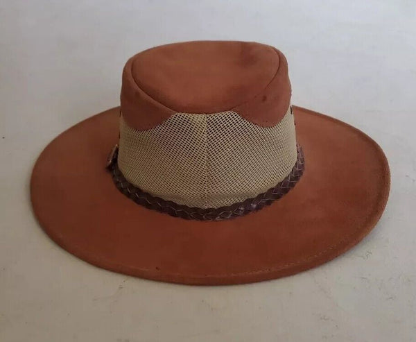 JACARU Hat Cowboy Western Blaze Mens M To L Tan Suede Australia