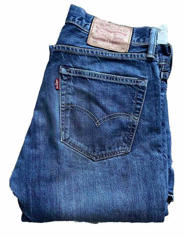 LEVIS 511 JEANS Mens W 32 L 34  vintage blue denim red tab regular fit A120