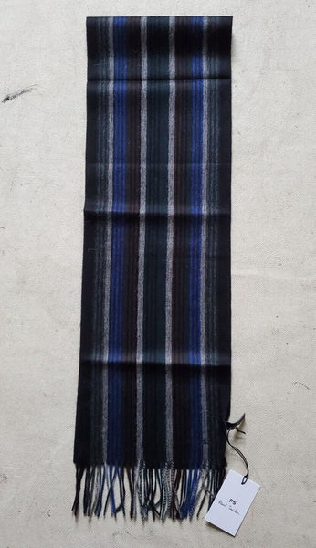 For Centralgirl Only!! PAUL SMITH SCARF Mens Signature Stripes Lambswool