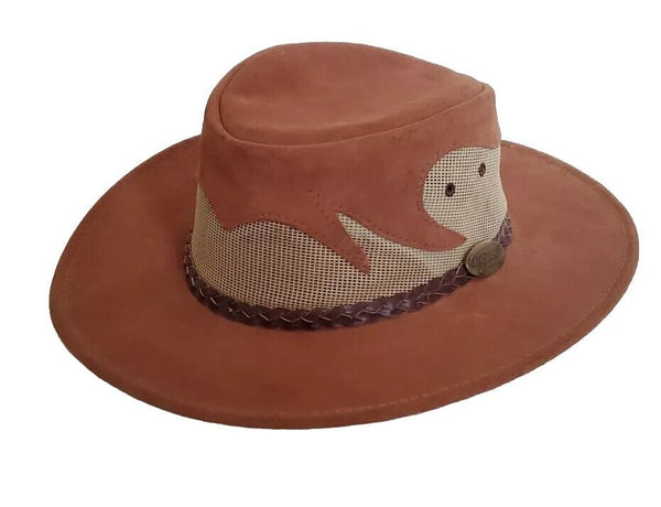 JACARU Hat Cowboy Western Blaze Mens M To L Tan Suede Australia