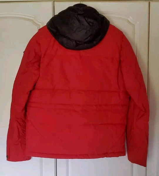 PAUL SMITH Puffer Jacket Gilet 3 in 1 Coat Red Black Teflon Coated Mens M