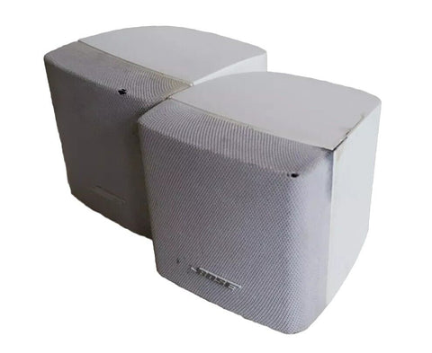 BOSE Acoustimass Cube Speakers x 2  White - Tested Fully Working