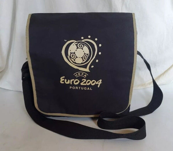 EURO 2004 Messenger Bag BBC Press Team Uefa Portugal '04 Black and Gold