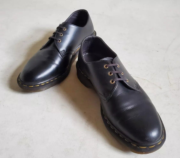 DR MARTENS Shoes Black Leather Mens Uk 8 Eu 42 - Read description