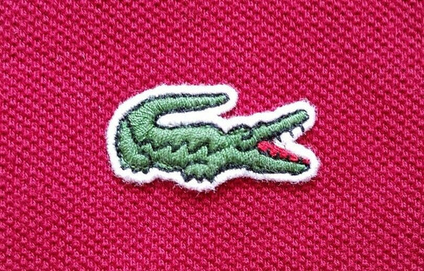 LACOSTE Polo Shirt Mens 3 S Regular Fit Claret Red Iconic Croc Devanlay