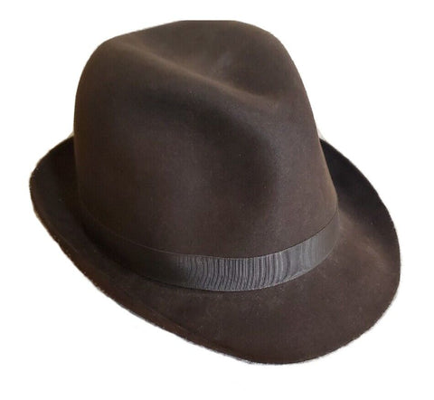 CHRISTY'S HAT Epsom Trilby Mens Small 6 3/4 Sable Brown Fine Felt