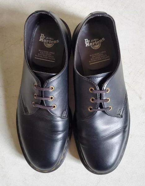 DR MARTENS Shoes Black Leather Mens Uk 8 Eu 42 - Read description