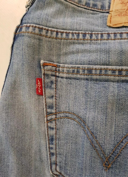 LEVIS 752 Jeans Mens W 33 L 32  vintage blue denim red tab regular fit