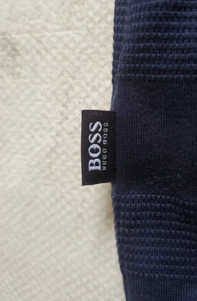 HUGO BOSS Polo Shirt Mens XL Slim Fit Navy Blue