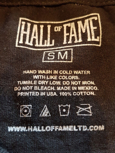 Hall Of Fame T Shirt Tshirt Mens S Black Second Sucks USA Sports Legends