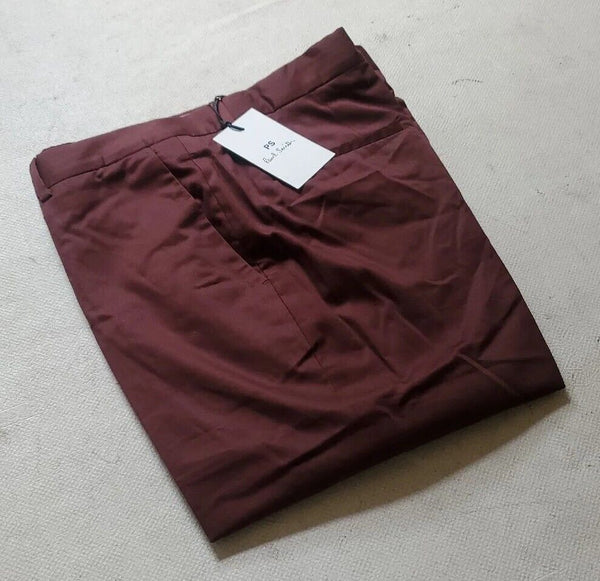 PAUL SMITH Chinos Trousers Mens W32 L27 Slim Fit Chestnut Brown