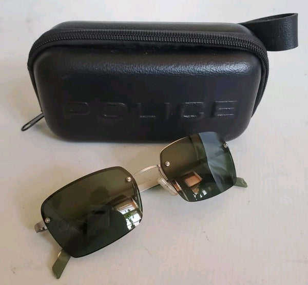 Vintage POLICE SUNGLASSES Mens 2680 Col 581Y Inc Case Italy 90's Mint Condition